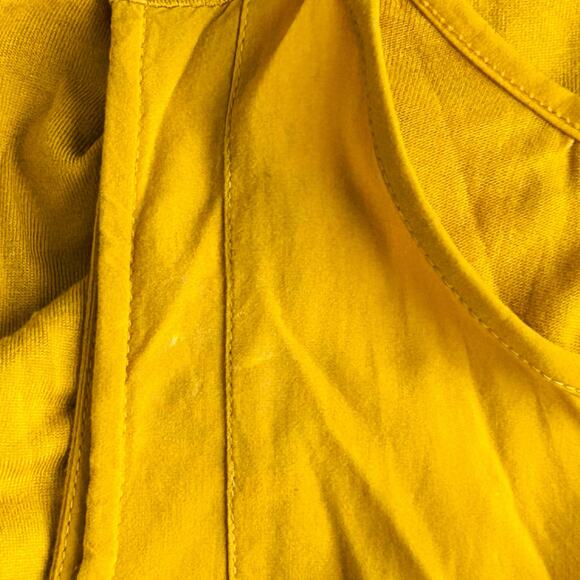 LOFT Women's Pleated Yoke Tank Top Blouse in Yellow-Size M‎ - Picture 6 of 6